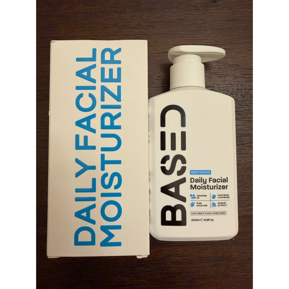 BASED Restoring Daily Facial Moisturizer 6.8oz Ceramide Squalane B5 Clean Beauty